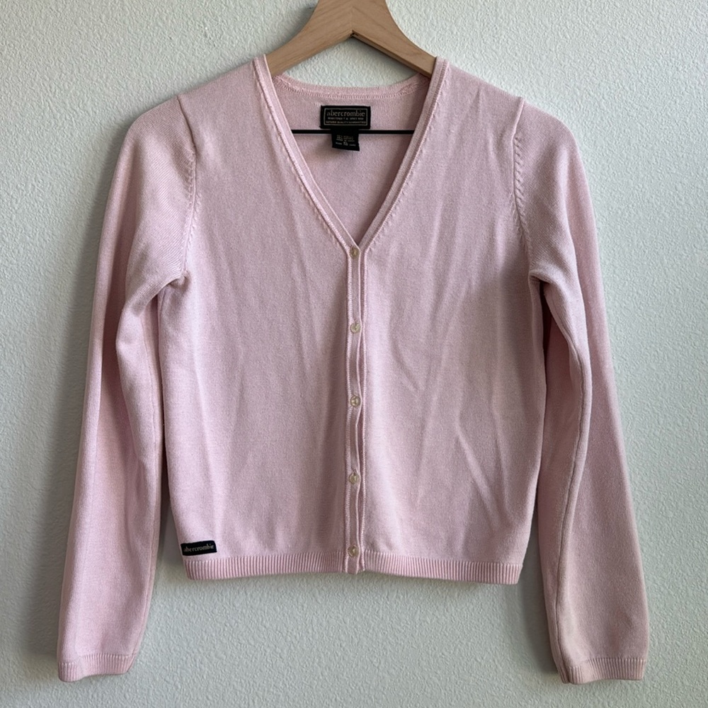 Abercrombie Women’s Pink Cardigan size XL